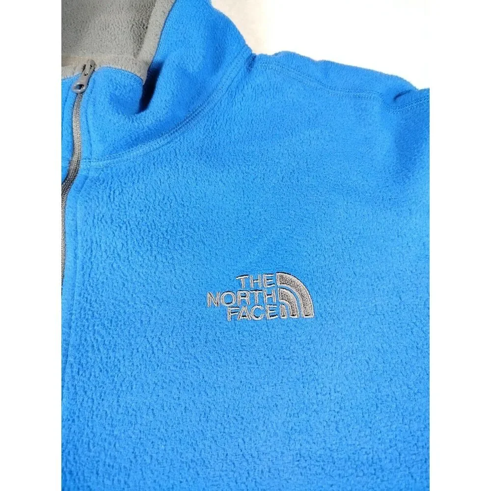 The North Face 1/4 Zip Mens Large Blue Gorpcore Outdoors Hiking Fishing Campcore